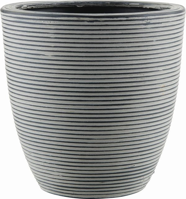 Mömax Übertopf Marlene Schwarz, rund, Durchmesser: 26,0 cm, Höhe: 26,0 cm - Bild 1