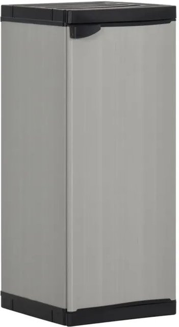 vidaXL Garten-Lagerschrank mit 1 Einlegeboden in Grau und Schwarz B/T/H: 35 x 40 x 85 cm - Bild 1