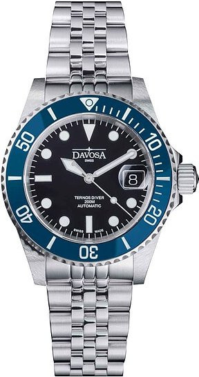 Davosa Armbanduhr Ternos Diver, Automatik, Edelstahl, Schwarz, Herren - Bild 1