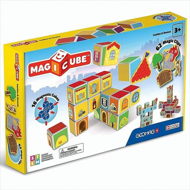 Geomag Magicube Castles und Homes, Grundspiel / Hauptprodukt, ab 3 Jahre - Bild 1