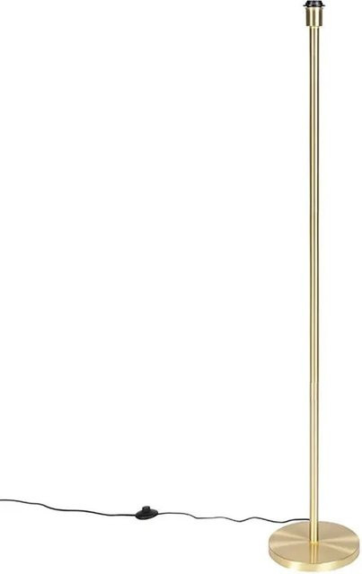 QAZQA Klassische Stehleuchte Simplo in Messing Gold ohne Schirm - Bild 1