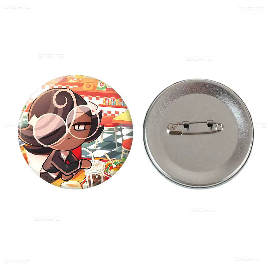 Potdemiel Brosche, Runde Cartoon Pins, 32/44/58mm - Bild 5