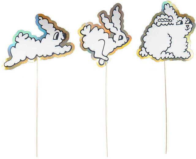 Rico Design Hasen Picker XL Gold Tischdeko für Ostern und Kindergeburtstage - Bild 1