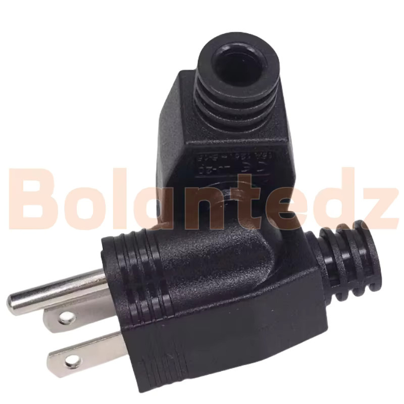 Bolantedz Adapterkabel mit amerikanischem 15 A AC-Stecker in Schwarz - Bild 2