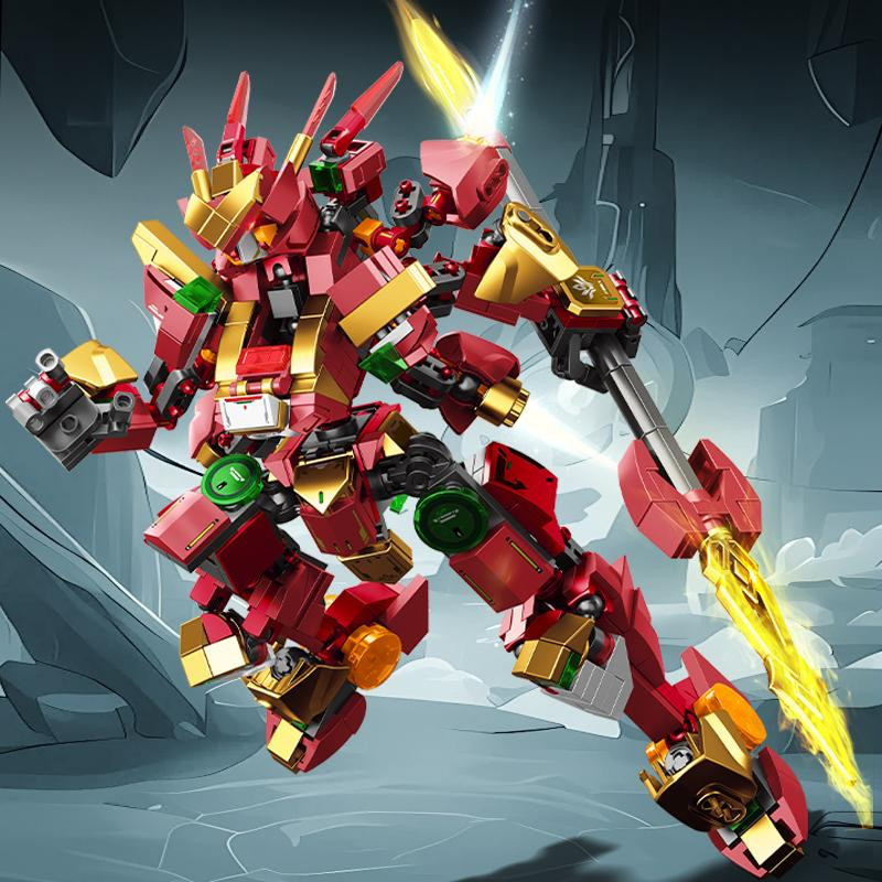 SEMBO BLOCK Mechanik Serie NeZha Verwandlungs-Mecha Bausteine 6–12 Jahre - Bild 3