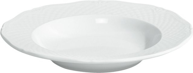 VEGA Teller Zürich tief, weiß, Porzellan, 6er Pack, Durchmesser: 22,5 cm, Höhe: 3,5 cm, 200 ml - Bild 1