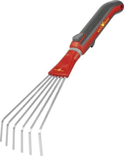 Wolf-Garten Kleinfächerbesen Multi-Star LD-M/ZM 015 in Rot und Grau aus Stahl mit einer Arbeitsbreite von 11,5 cm - Bild 1