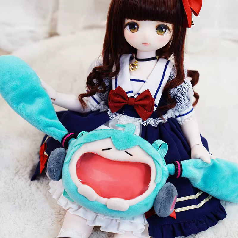 Bandai Hatsune Miku Q Version Figur, Plüsch Mini Tasche, Blau - Bild 2