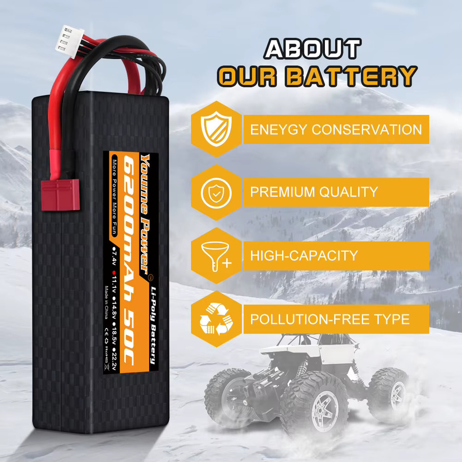 YOUME Lipo Batterie, 6200mah, Hard Case, Zubehör - Bild 5