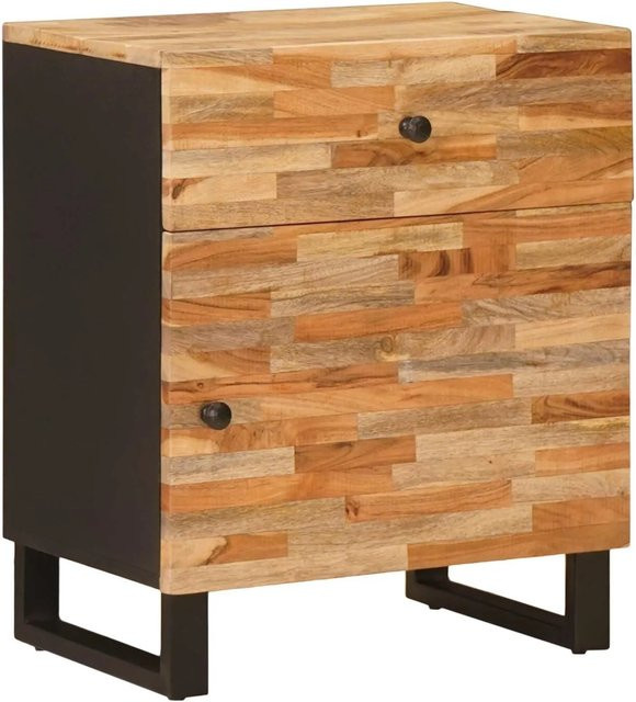 vidaXL Bettkasten aus Massivholz Mango in Braun, B/T/H: 50 x 33 x 60 cm - Bild 1