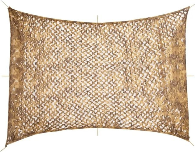 vidaXL Tarnnetz mit Aufbewahrungstasche in Sandfarbe, B/T: 516 x 400 cm - Bild 1