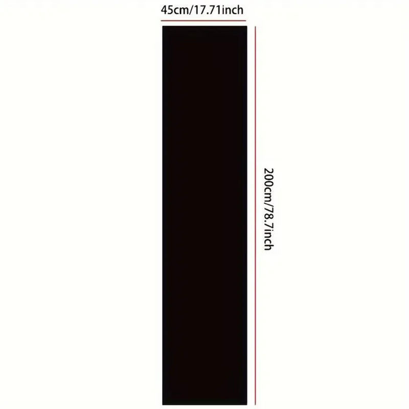 Selbstklebende Kreidetafel-Wandaufkleber von SZ-Damai in Schwarz, löschbare Tafel-Tapete für Heimgebrauch und Unterricht, B: 45,6 cm, H: 200,9 cm - Bild 5