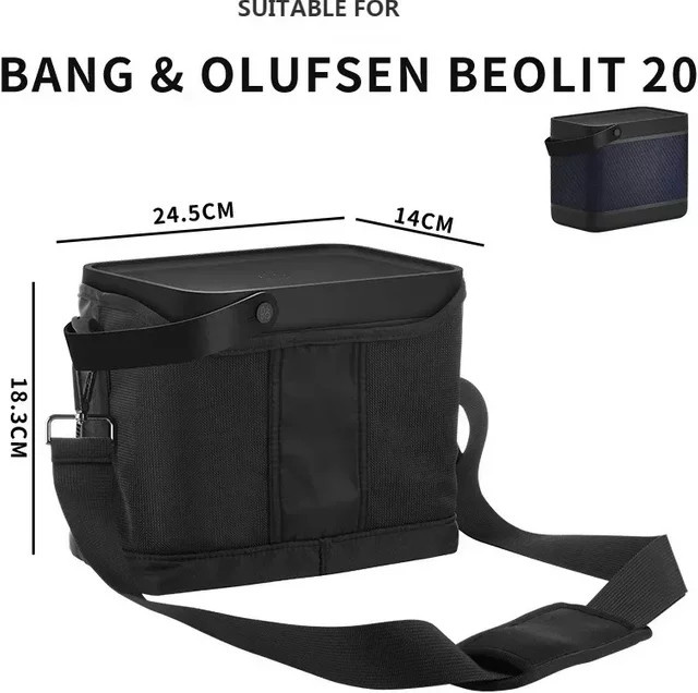 Reise-Tragetasche für Bang & Olufsen Beolit 20 Bluetooth-Lautsprecher in Schwarz - Bild 1
