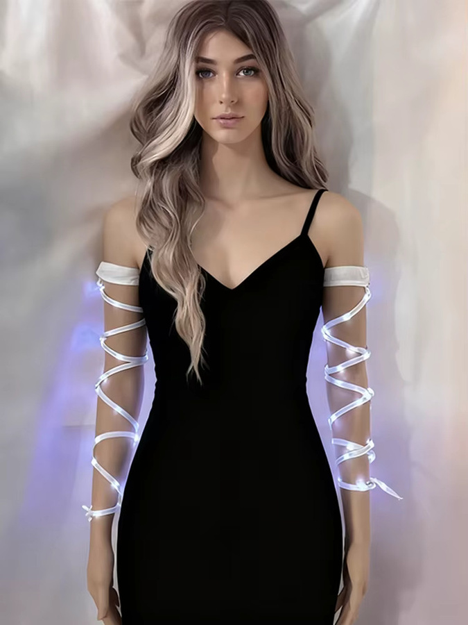 YEAHUI EL Armbänder, LED-blinkend, Weiß, Damen - Bild 5