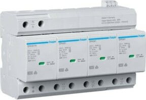 Hager Kombiableiter T1+T2 4P Uc350V Iimp SPA801 in Weiß - Bild 1