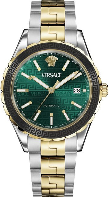 Versace Chronograph, Automatik, Edelstahl, Grün, 42 mm, Herren - Bild 1