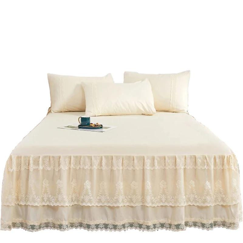 Super Six Tagesdecke mit Bettrock im Prinzessin-Stil, Grün, B/T: 150 x 200 cm, 3-teiliges Set - Bild 2