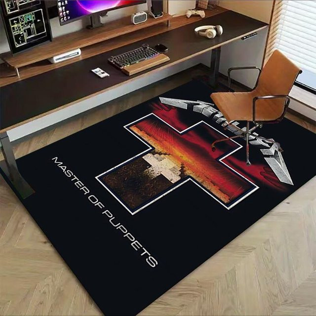 Metallica Master of Puppets Fußmatte von Yun Home in Schwarz, Polyester, B/T: 120 x 100 cm - Bild 1
