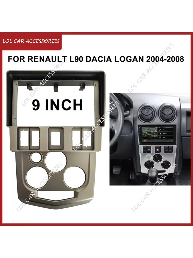 ZUIDID Android Autoradio mit GPS und 9 Zoll MP5 Stereo Player für Renault L90 und Dacia Logan 2013-2017 inklusive 2 Din Panel und Dash Frame - Bild 4
