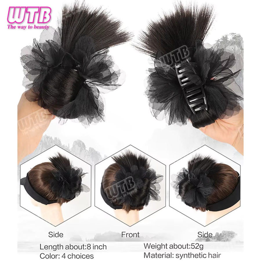 WTB Messy Bun Haarteil Chignon Clip, Damen - Bild 2