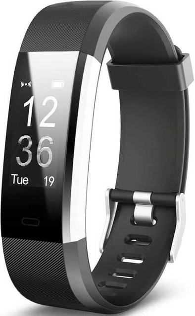 Techtrusty Smartwatch, Schwarz, Silikon, Unisex - Bild 1