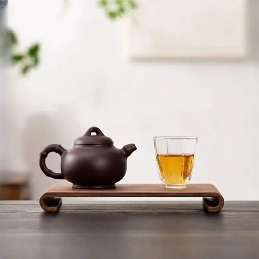 FEB.WIND Kaffee- und Teetablett aus Holz, rechteckig, braun - Bild 5