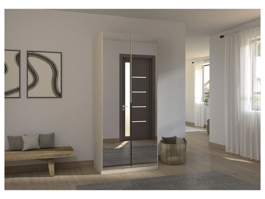 RAUCH Drehtürenschrank Alabama mit Spiegel in Beige-Champagner, B/H: 91 x 210 cm - Bild 2