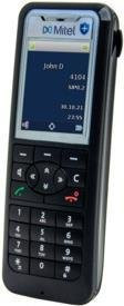 Mitel 612dt Schnurloses DECT-Handset in Schwarz mit 2 Zoll TFT-Farbdisplay, DECT GAP, Vollduplex-Freisprechen und antimikrobieller Beschichtung - Bild 1