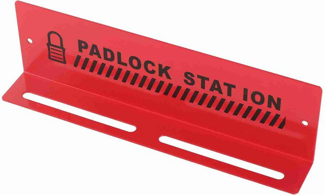 Meterk Lockout Tagout Schlösser Station aus Stahl in Rot, wandmontiert - Bild 1