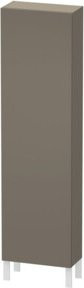 Duravit L-Cube Hochschrank Grau Matt mit Glastüren, B/T/H: 50 x 24,3 x 176 cm - Bild 1