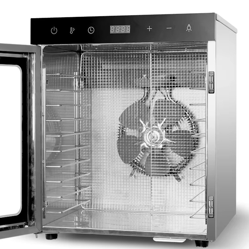 Pink Bunny Lebensmittel-Dehydrator aus Edelstahl mit 10 Ebenen und digitalem Touch-Display in Silber und Grau - Bild 3