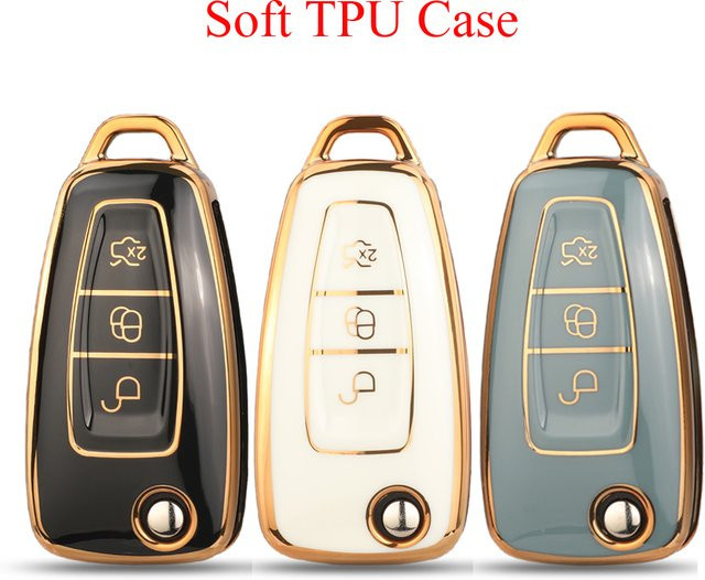 Jingyuqin Auto Remote Key Case Anhänger, Soft TPU, Unisex - Bild 1