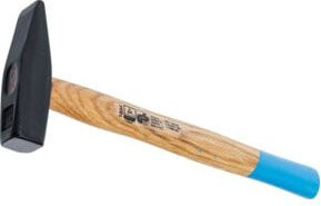 BGS Schlosserhammer Club aus geschmiedetem Stahl mit Holzgriff in Schwarz-Multicolor, 500 g - Bild 1