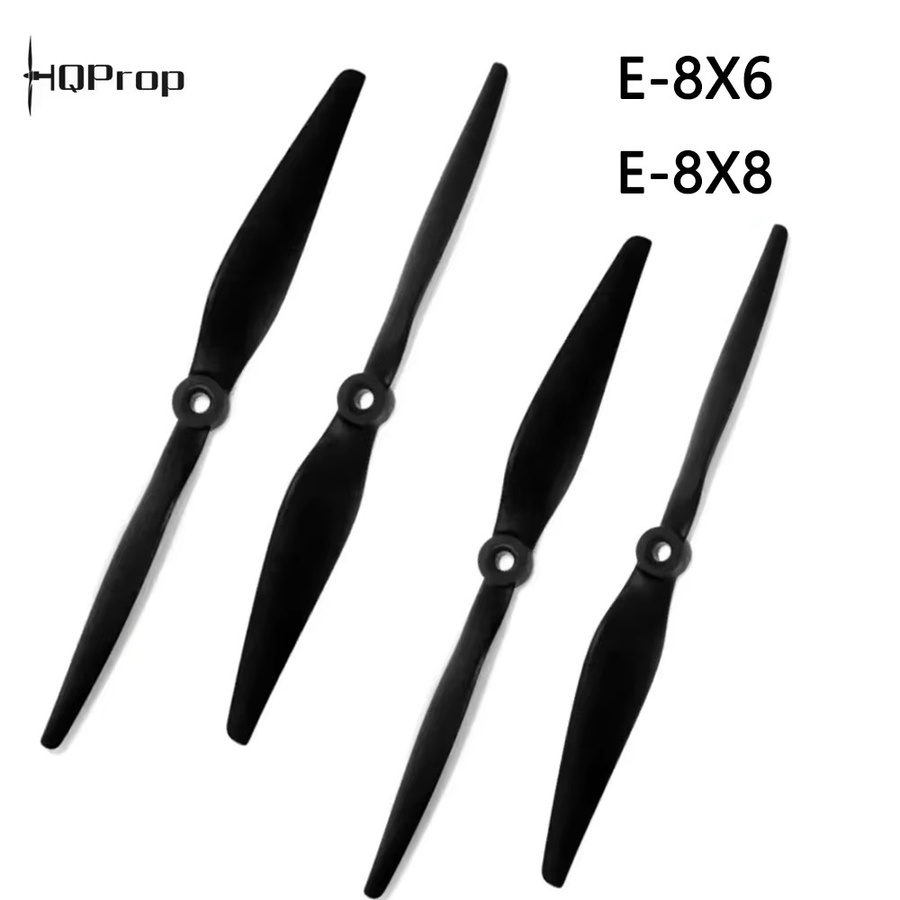 HQProp E8X6R E8X8R Elektrische Schubpropeller, 2-teiliges Set, Schwarz - Bild 2