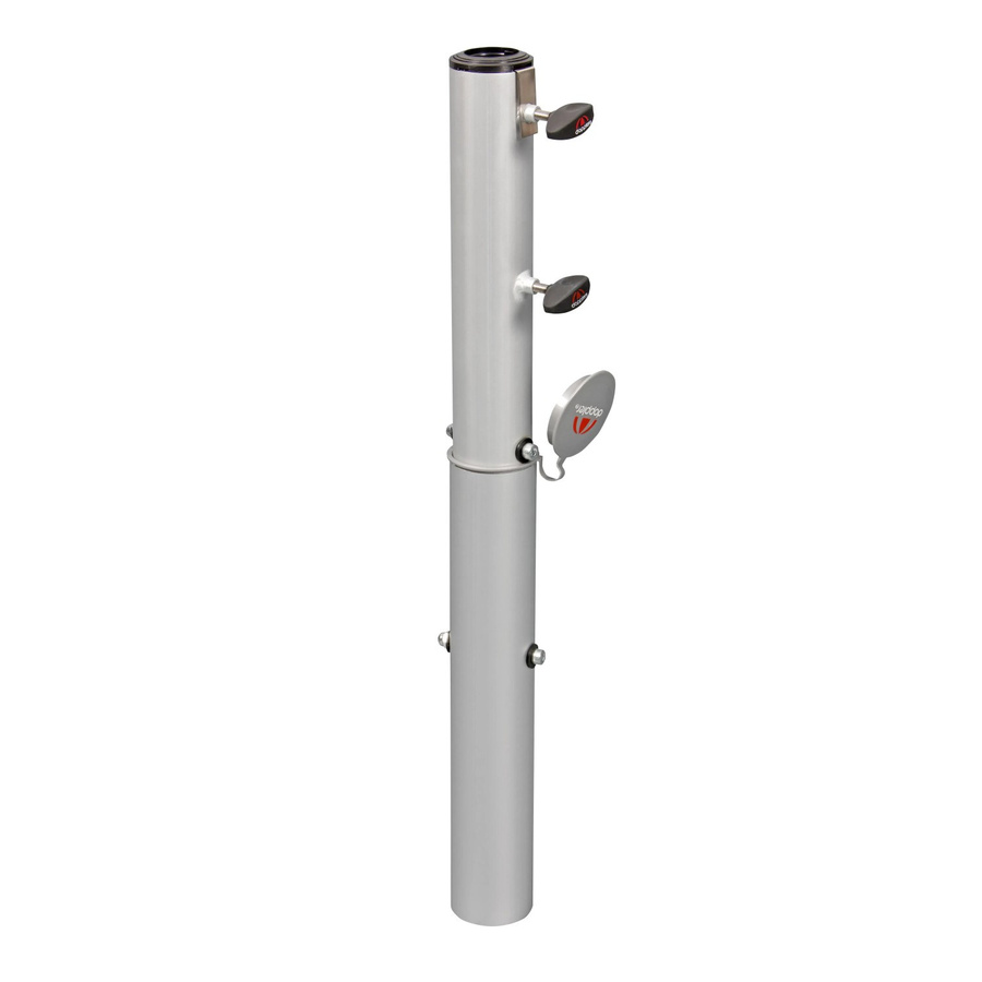 Doppler Universal Bodenhülse für Sonnenschirme aus Aluminium in Silber, für Durchmesser 32 mm bis 60 mm - Bild 1