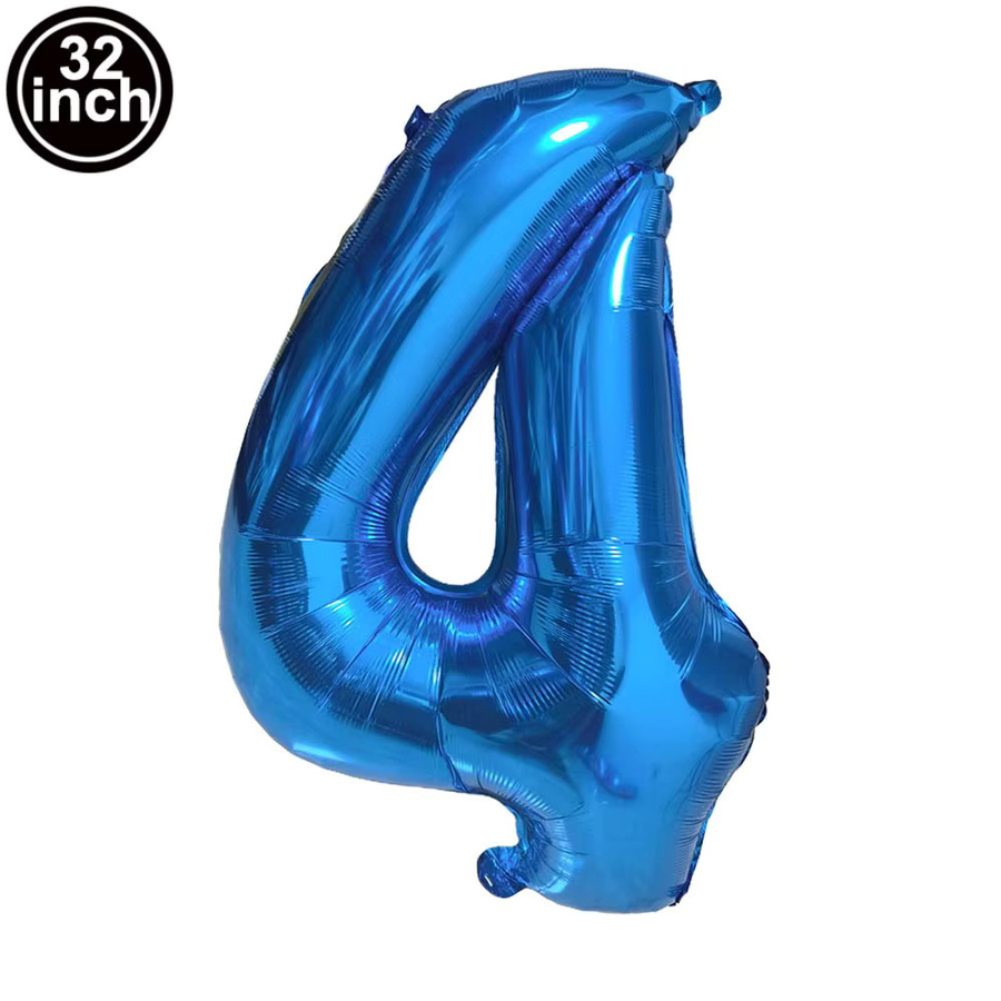 PartiesTour Marineblauer Folien-Zahlenballon für Geburtstagsparty-Dekoration, 32 Zoll, Zahlen 1 bis 9 - Bild 2