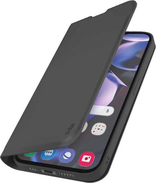 SBS Klapphülle mit Ständer und Soft-Touch-Oberfläche für das Google Pixel 9a, Schwarz - Bild 1