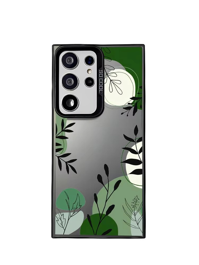 Stoßfeste Handyhülle mit Sommerblumen-Blättern für Samsung Galaxy S25 S24 S23 S22 S21 Ultra Plus, Matt-Optik in Bunt - Bild 5