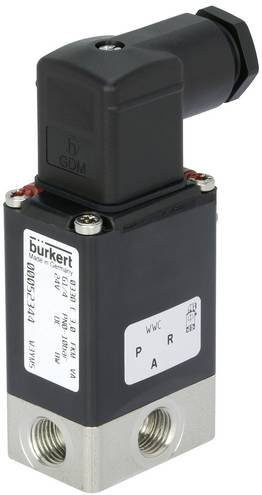 Bürkert Magnetventil 204890 0330 in Schwarz mit 24V Spannung - Bild 1