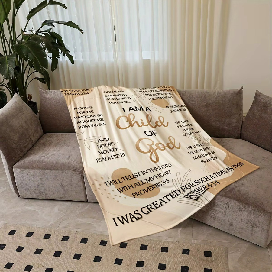 VIKAMA Kinderteppich mit Bibeltext für das Kinderzimmer, weich und hautfreundlich - Bild 2