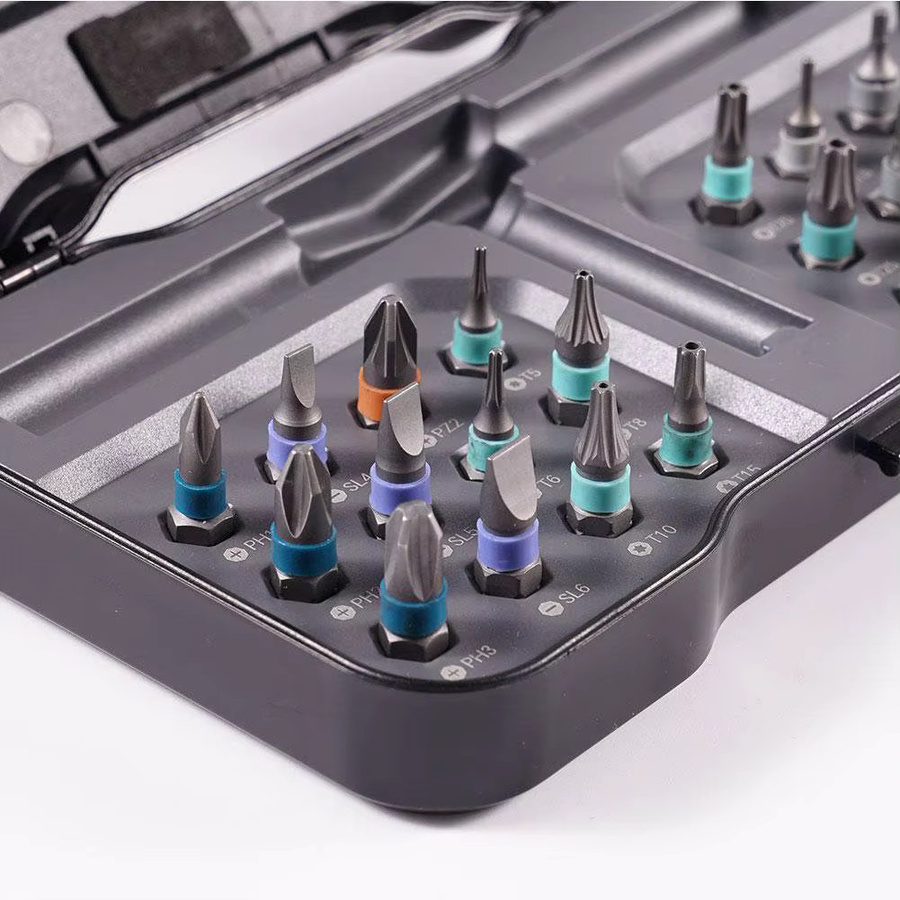 KITPIPI 24-in-1 Mehrzweck-Ratschenschlüssel Set mit magnetischen S2-Steel Bits und Schraubendreher für DIY-Haushaltsreparaturen - Bild 3
