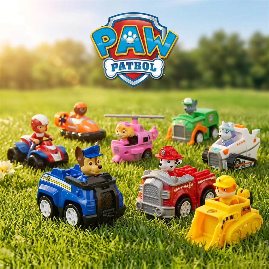 Paw Patrol Pull-Back-Autos, Fahrzeug, Chase Skye Marshall Rubble, ab 14 Jahren - Bild 2