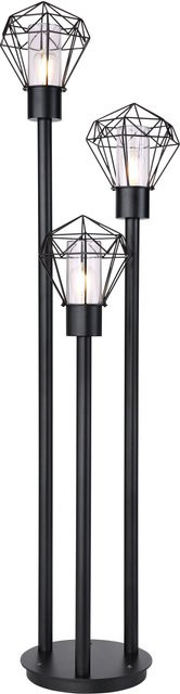 Globo Lighting Außenleuchte Horace 3-flammig Schwarz aus Edelstahl und Kunststoff, H x B x T: 170 x 44,5 x 44,2 cm - Bild 1