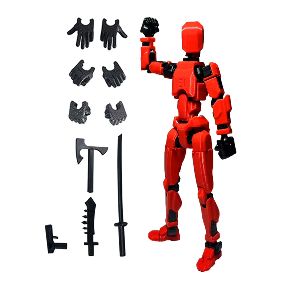 soulbao Mehrgelenkige Bewegliche Dummy-Figur, 3D-Gedrucktes Fidget-Modell - Bild 4