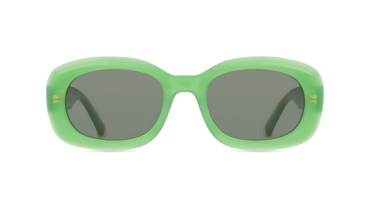 Stella McCartney SC40080I Sonnenbrille, Vollrand, Oval, Kunststoff, Unisex, grün - Bild 1