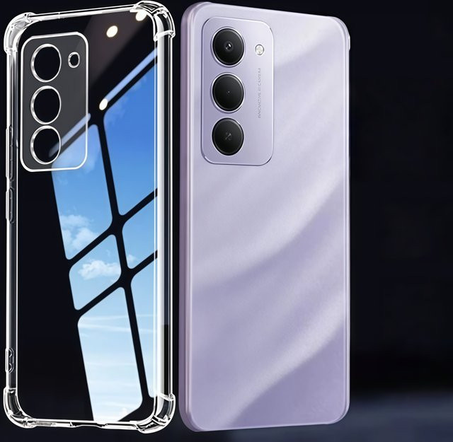 Stoßfeste und transparente TPU-Handyhülle für Redmi 15 und Redmi 13 ohne Vergilbung - Bild 1