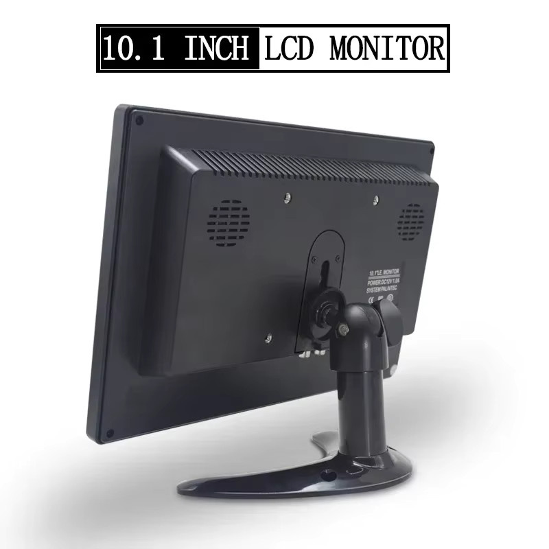 QXNY 10,1 Zoll HD IPS LCD Monitor in Schwarz mit HDMI, VGA, AV und BNC Eingang für PC, Computer, CCTV und Spielekonsolen - Bild 6