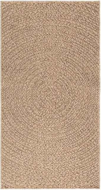 vidaXL Teppich in Juteoptik für Innen und Außen, Farbe: Beige/Braun, B/T: 80 x 150 cm - Bild 1