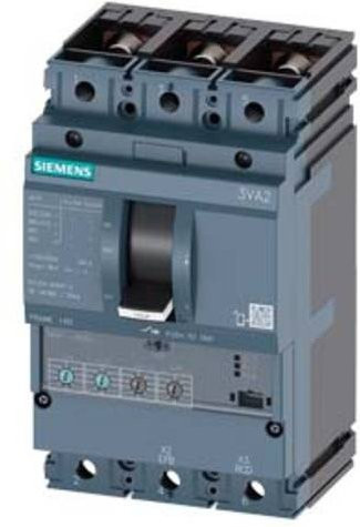 Siemens 3VA2163-6HN32-0AA0 Leistungsschalter in Grau mit einem Einstellbereich von 25 - 63A und einer maximalen Schaltspannung von 690 V/AC - Bild 1