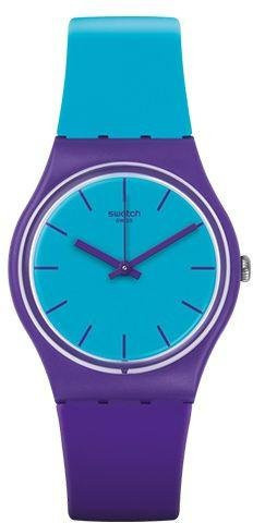 Swatch Armbanduhr, Quarz, Kunststoffgehäuse, 39,2 mm, Silikonarmband, Blau, Herren - Bild 1